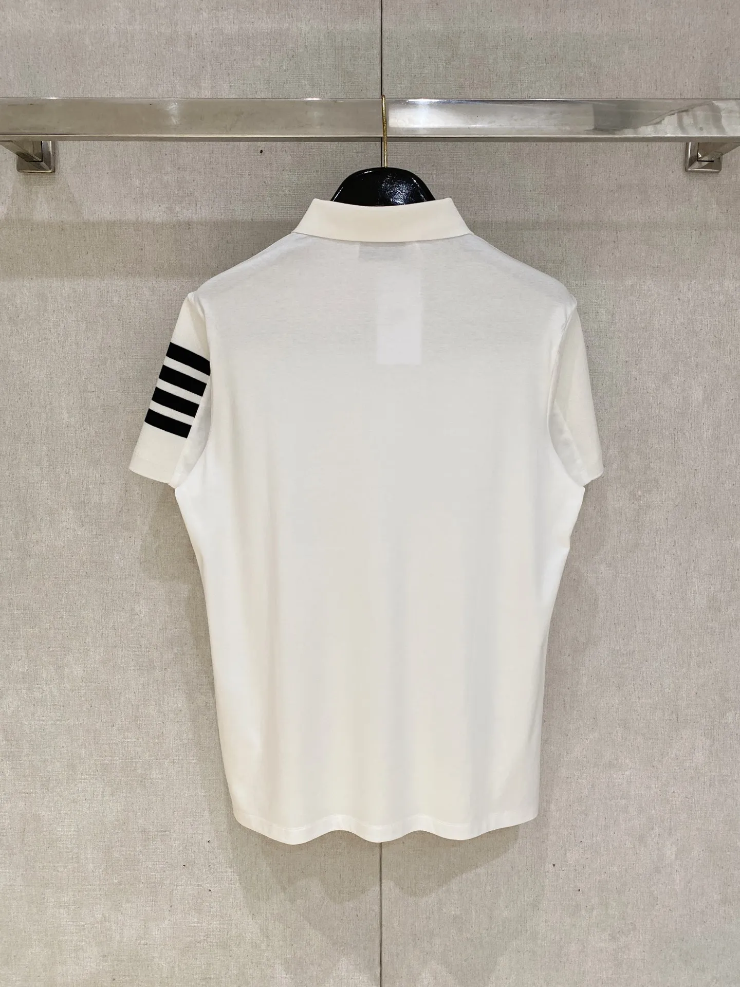 Thom Browne # New Arrival POLO ！ Quality # Breathable Versatile ！ ：Dark Blue White Size：M-XXXL